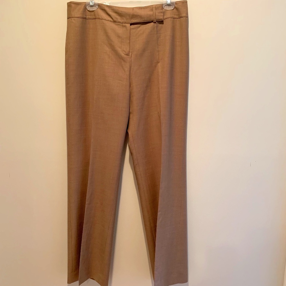Ann Taylor fully-lined dress pant / trousers . Size 10  Tan/beige/sandy brown.